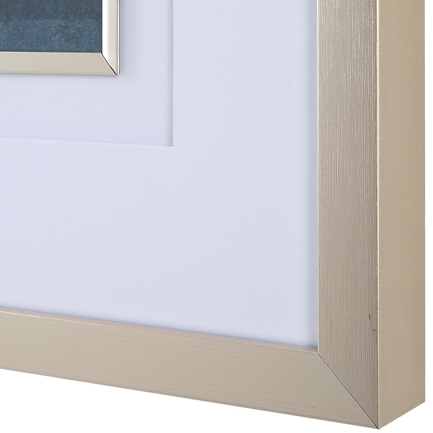 Uttermost - 32270 - Wall Art - Rising Blue - Soft Brushed Gold