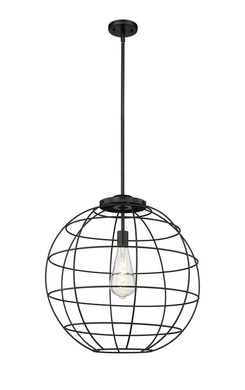 Innovations - 221-1S-BK-CE-22-BK - One Light Pendant - Essex - Matte Black