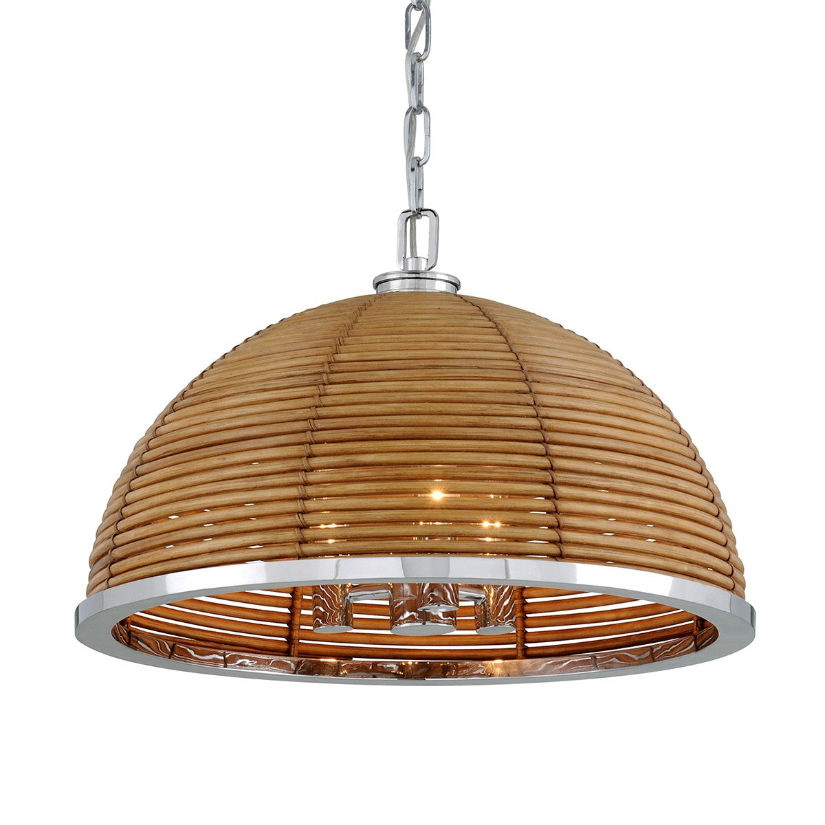 Corbett Lighting - 277-43-SS - Three Light Chandelier - Carayes - Stainless Steel