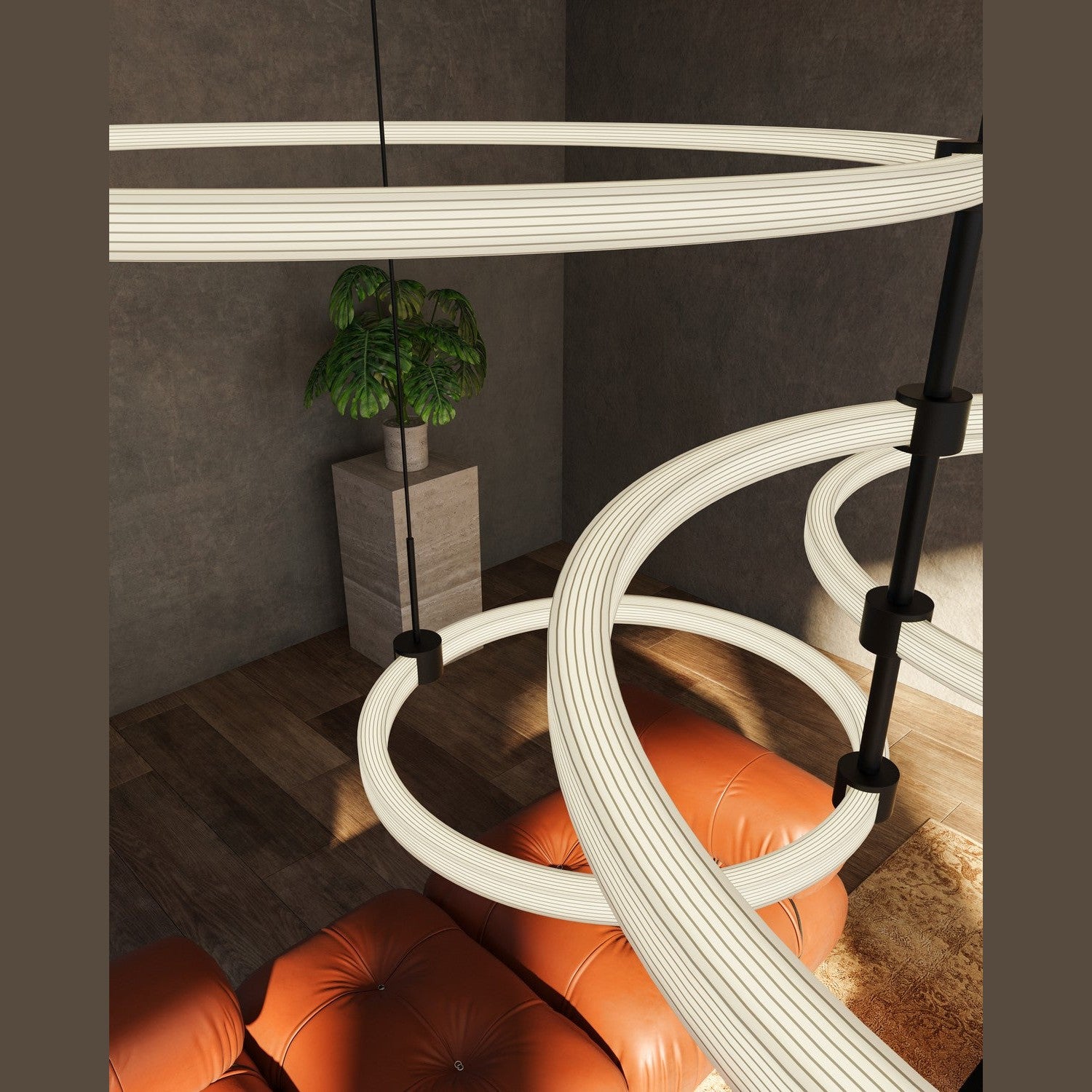 Kuzco Lighting - CH24755-BK - LED Chandelier - Bruni - Black