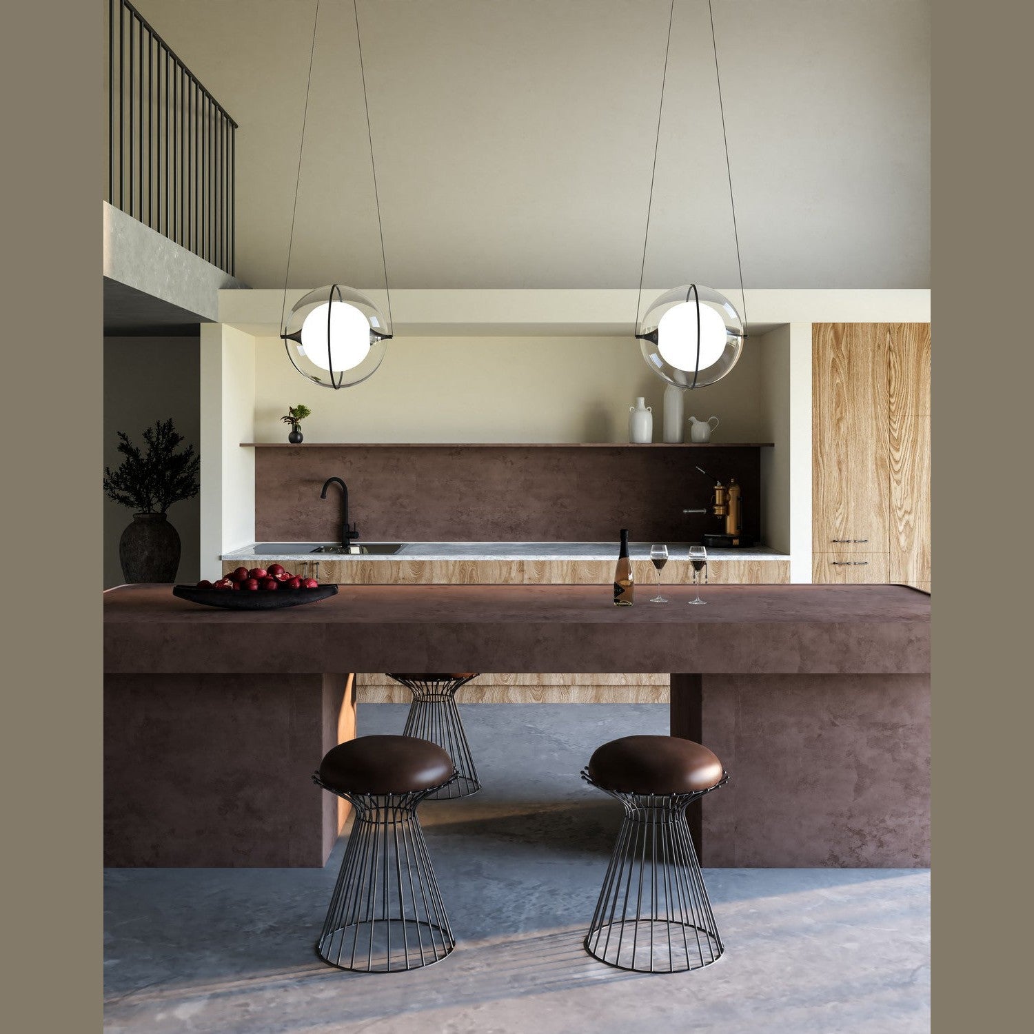 Kuzco Lighting - PD76712-BK - LED Pendant - Aries - Black