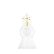 Mitzi - H702701L-AGB - One Light Pendant - Mirabel - Aged Brass