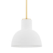 Mitzi - H721701-AGB/CWW - One Light Pendant - Paloma - Aged Brass