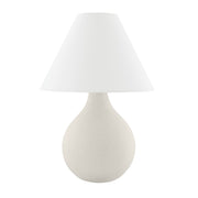 Mitzi - HL775201-AGB/CWK - One Light Table Lamp - Helena - Aged Brass/Ceramic Matte White Speck