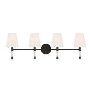 Visual Comfort Studio - CV1054AI - Four Light Bath Vanity - Hanover - Aged Iron