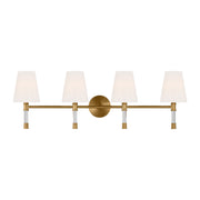 Visual Comfort Studio - CV1054BBS - Four Light Bath Vanity - Hanover - Burnished Brass