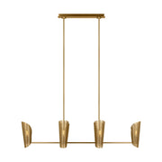 Visual Comfort Studio - LXC1066BBS - Six Light Chandelier - Plivot - Burnished Brass