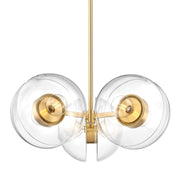 Hudson Valley - 9439-AGB - Six Light Chandelier - Kert - Aged Brass