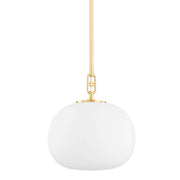 Hudson Valley - 9717-AGB - One Light Pendant - Ingels - Aged Brass