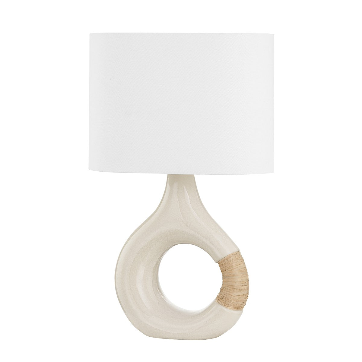 Hudson Valley - BKO1100-AGB/CIC - One Light Table Lamp - Mindy - Aged Brass/Ceramic Ivory Crackle
