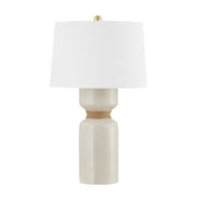 Hudson Valley - BKO1101-AGB/CIC - One Light Table Lamp - Mindy - Aged Brass/Ceramic Ivory Crackle