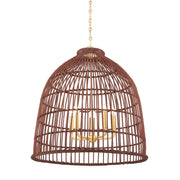 Hudson Valley - BKO702-AGB - Five Light Pendant - Jordan - Aged Brass