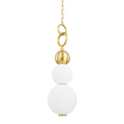 Hudson Valley - PI1890701-AGB - LED Pendant - Perrin - Aged Brass