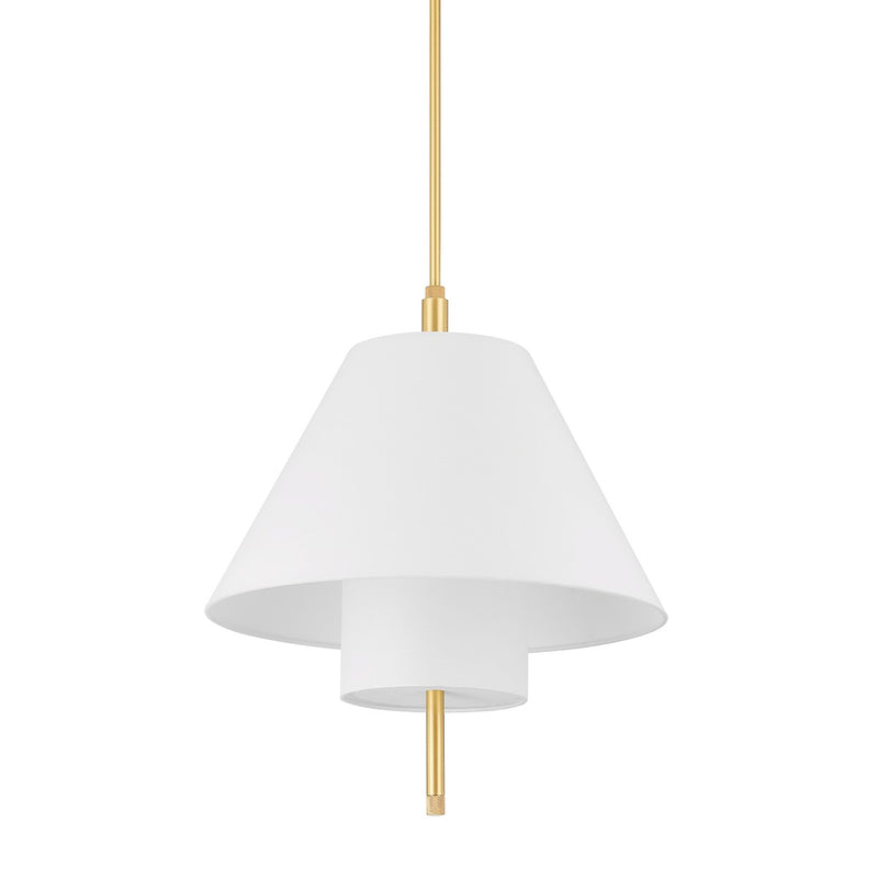 Hudson Valley - PI1899701-AGB - One Light Pendant - Glenmoore - Aged Brass