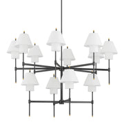 Hudson Valley - PI1899812-AGB/DB - 12 Light Chandelier - Glenmoore - Aged Brass