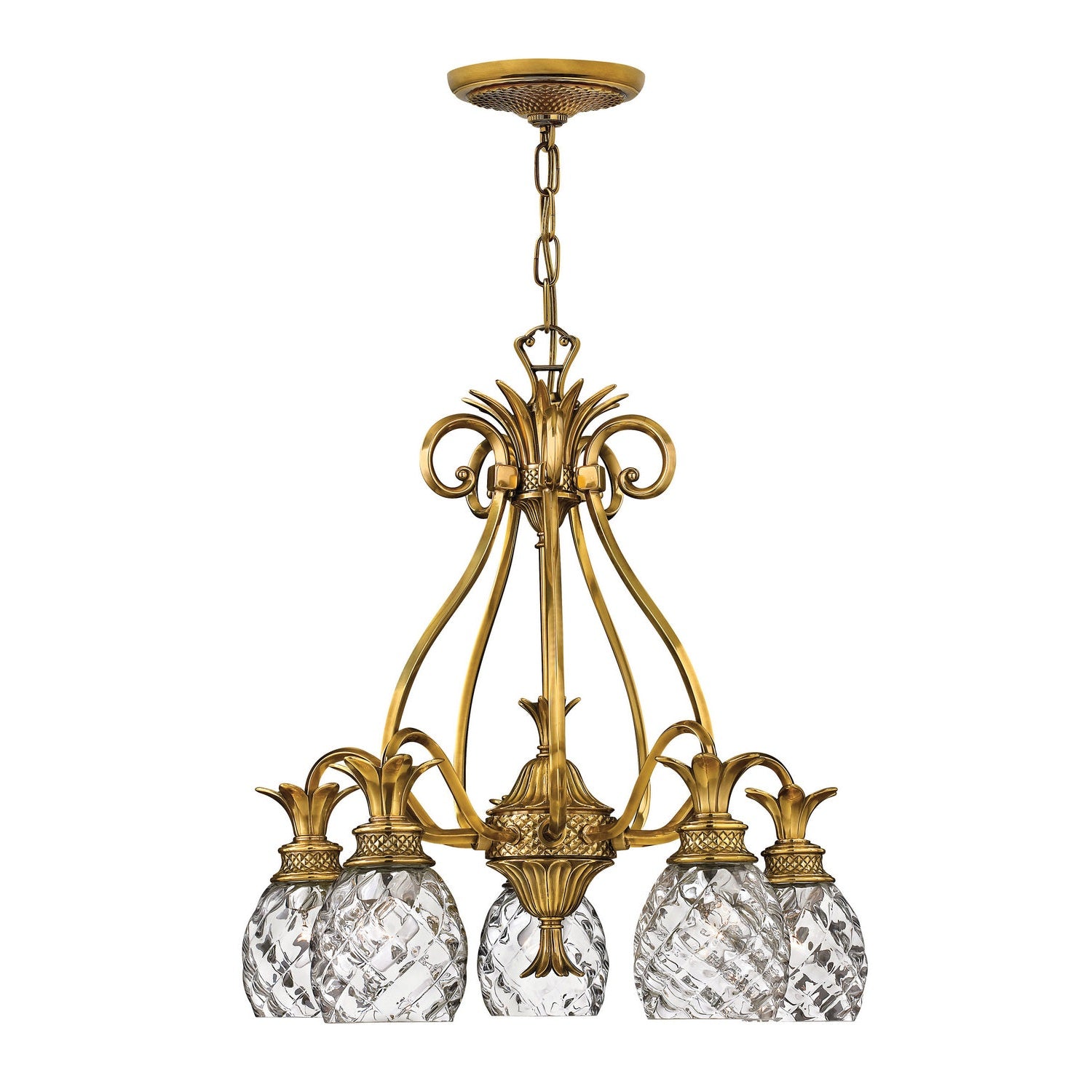 Hinkley - 4885BB - LED Foyer Pendant - Plantation - Burnished Brass