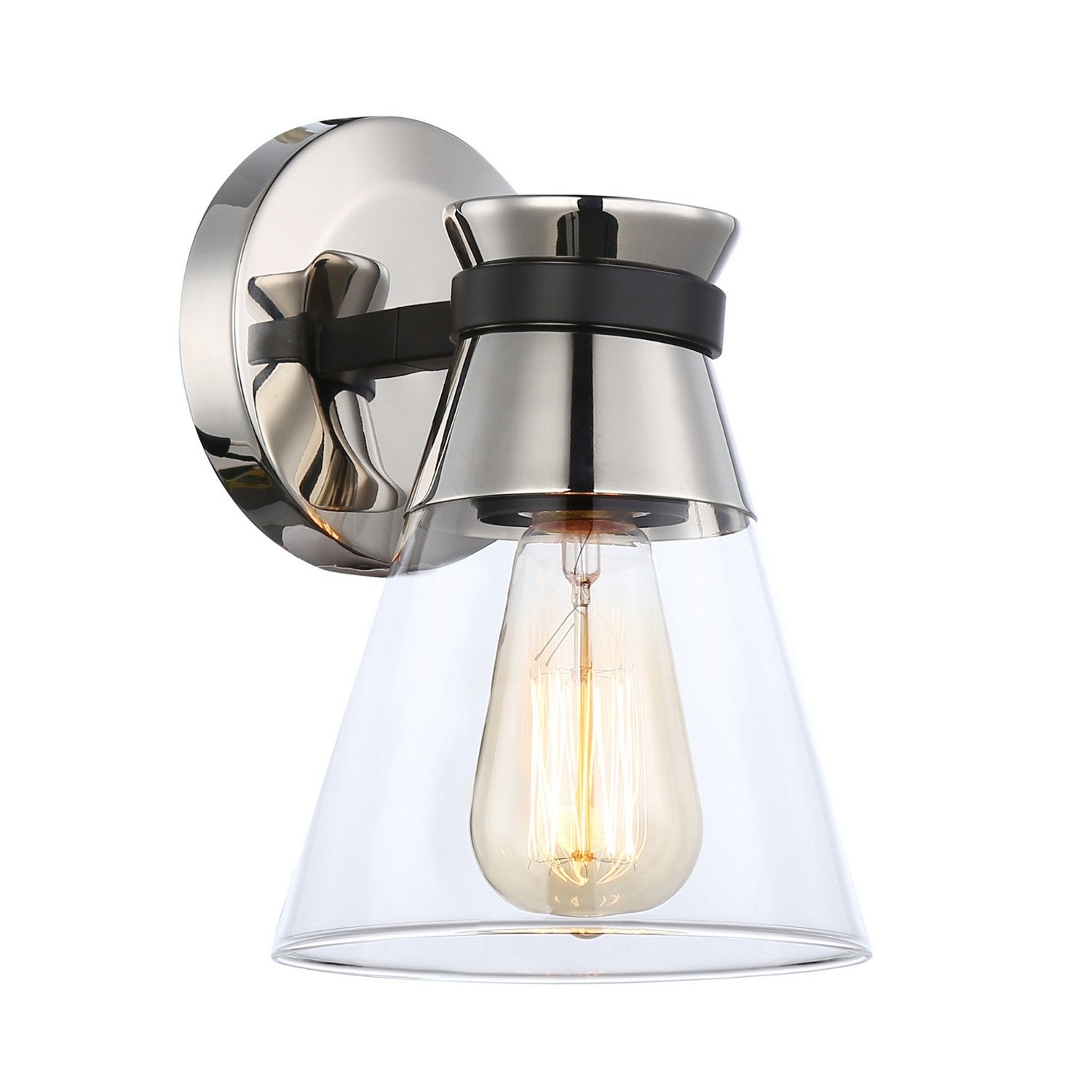 Artcraft - AC11801NB - One Light Wall Sconce - Kanata - Polished Nickel