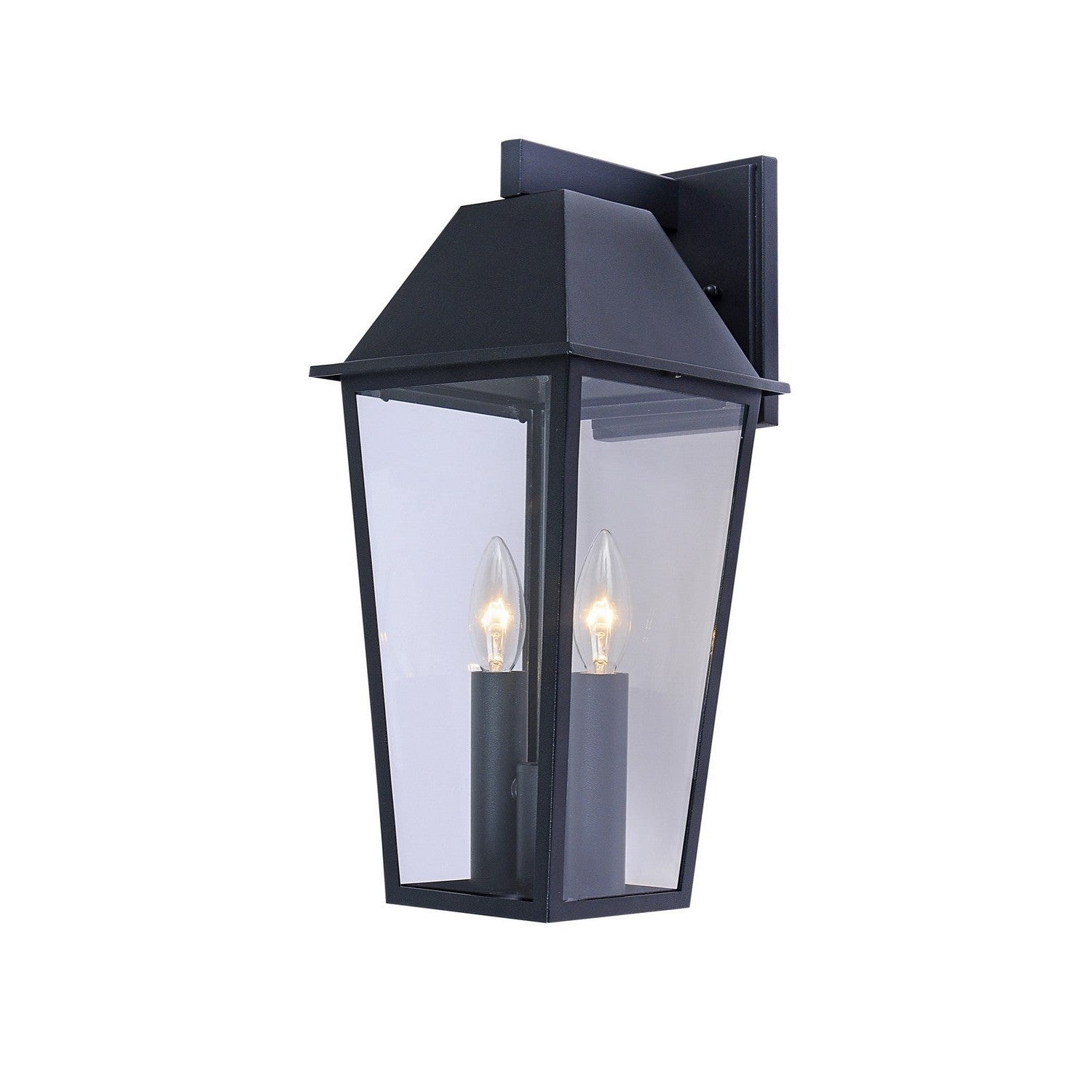 Artcraft - AC8802BK - Two Light Outdoor Wall Mount - Winchester - Black