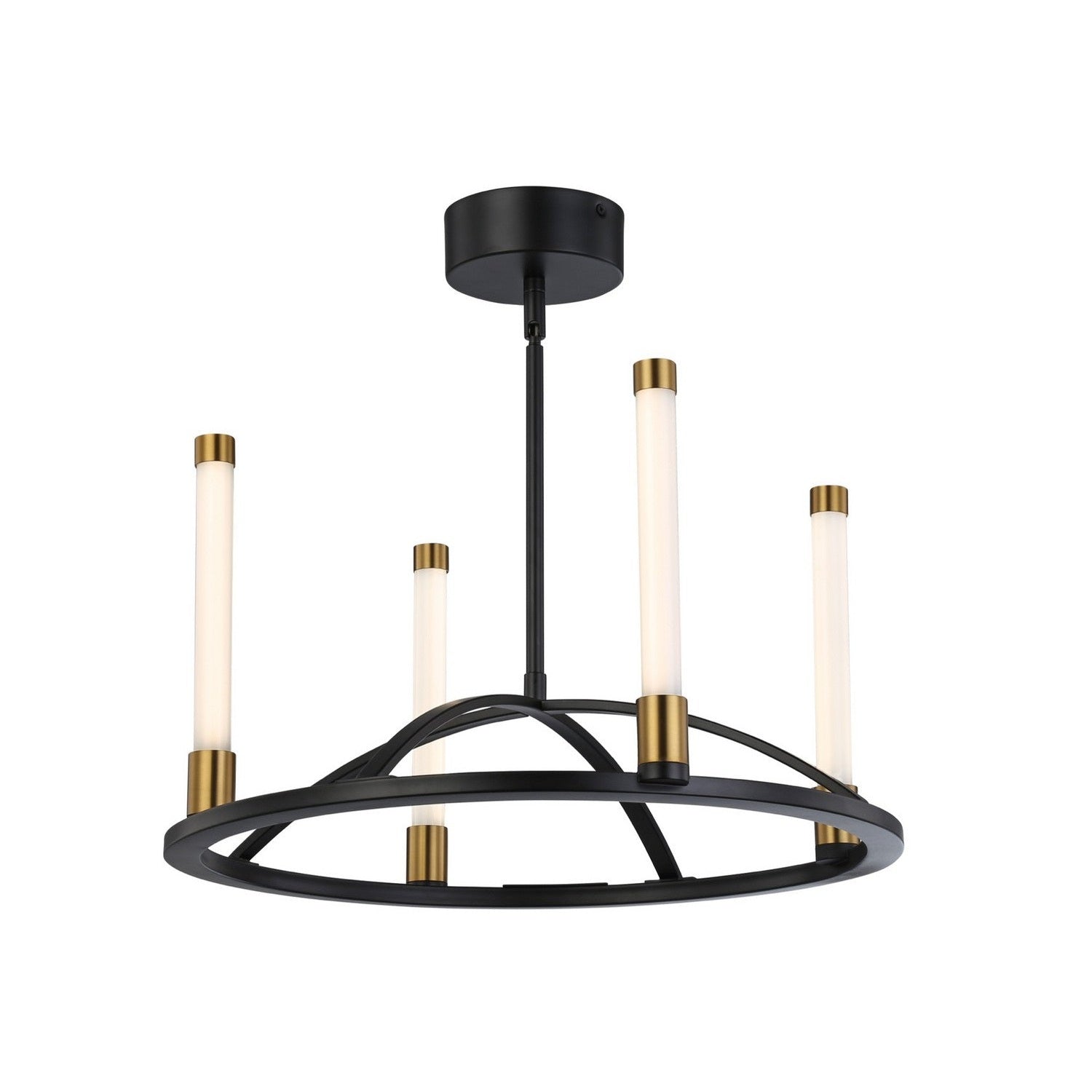 Artcraft - SC13084BB - LED Chandelier - Infiniti - Matte Black & Brass