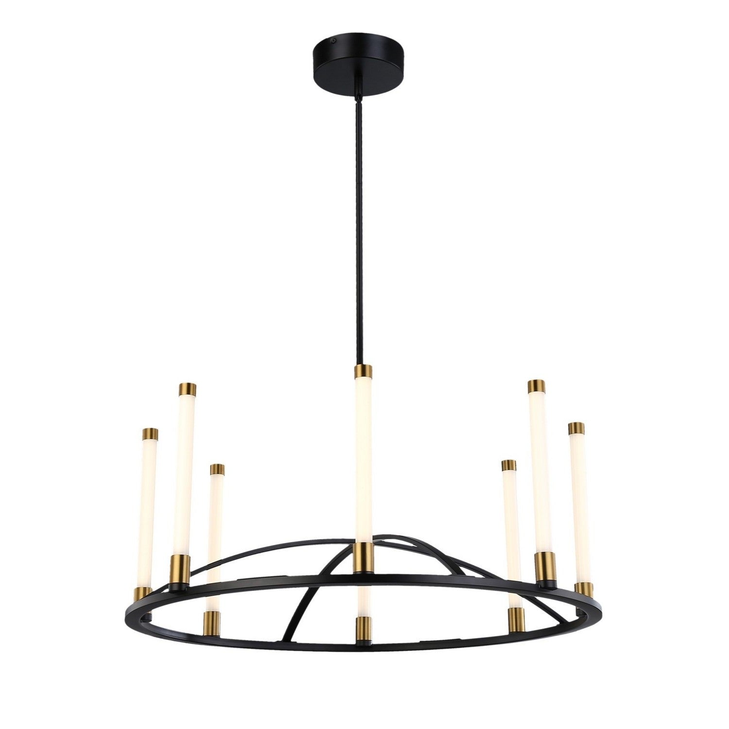 Artcraft - SC13088BB - LED Chandelier - Infiniti - Matte Black & Brass