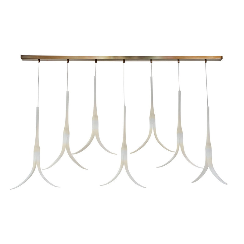 Metropolitan - N9407 - Seven Light Island Pendant - Featherly - Gold
