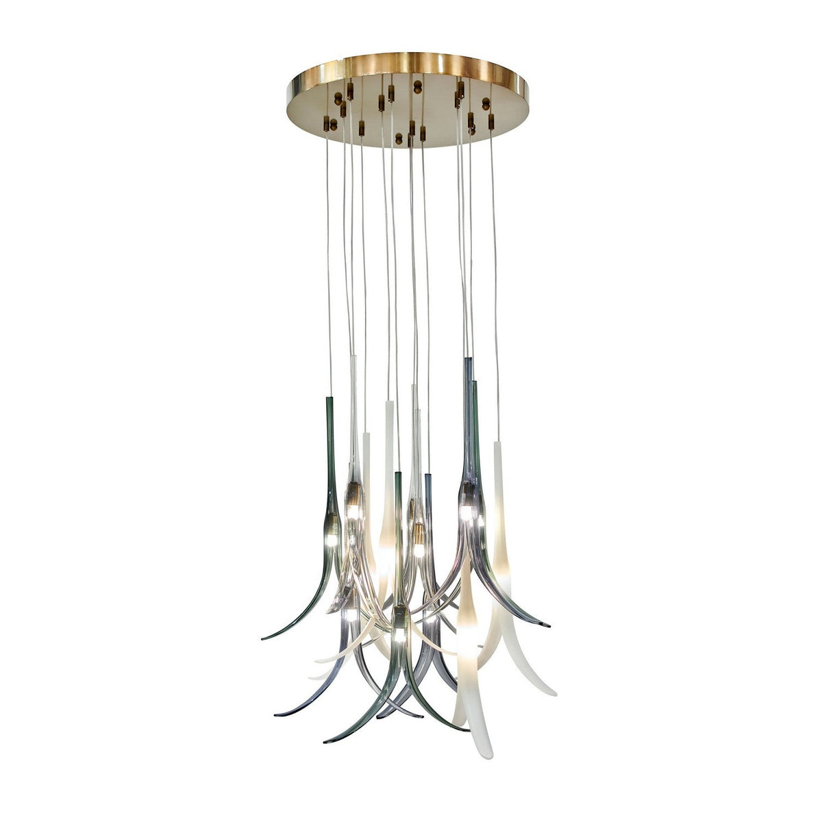 Metropolitan - N9493 - 13 Light Pendant - Featherly - Gold