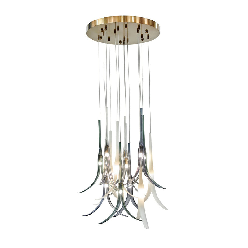 Metropolitan - N9493 - 13 Light Pendant - Featherly - Gold