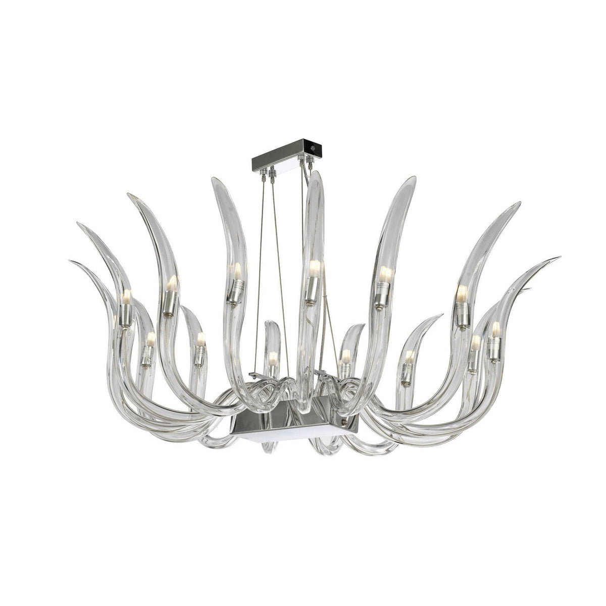Metropolitan - N9914 - 14 Light Pendant - Cisne - Polished Nickel