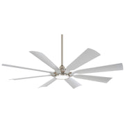 Minka Aire - F756L-BNW - 65" Ceiling Fan - Future - Brushed Nickel Wet