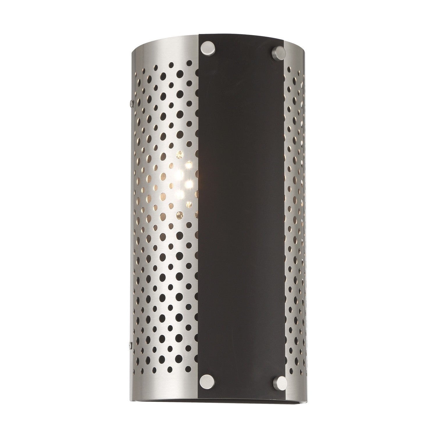 George Kovacs - P5530-420 - Two Light Wall Sconce - Noho - Brushed Nickel W/ Sand Coal