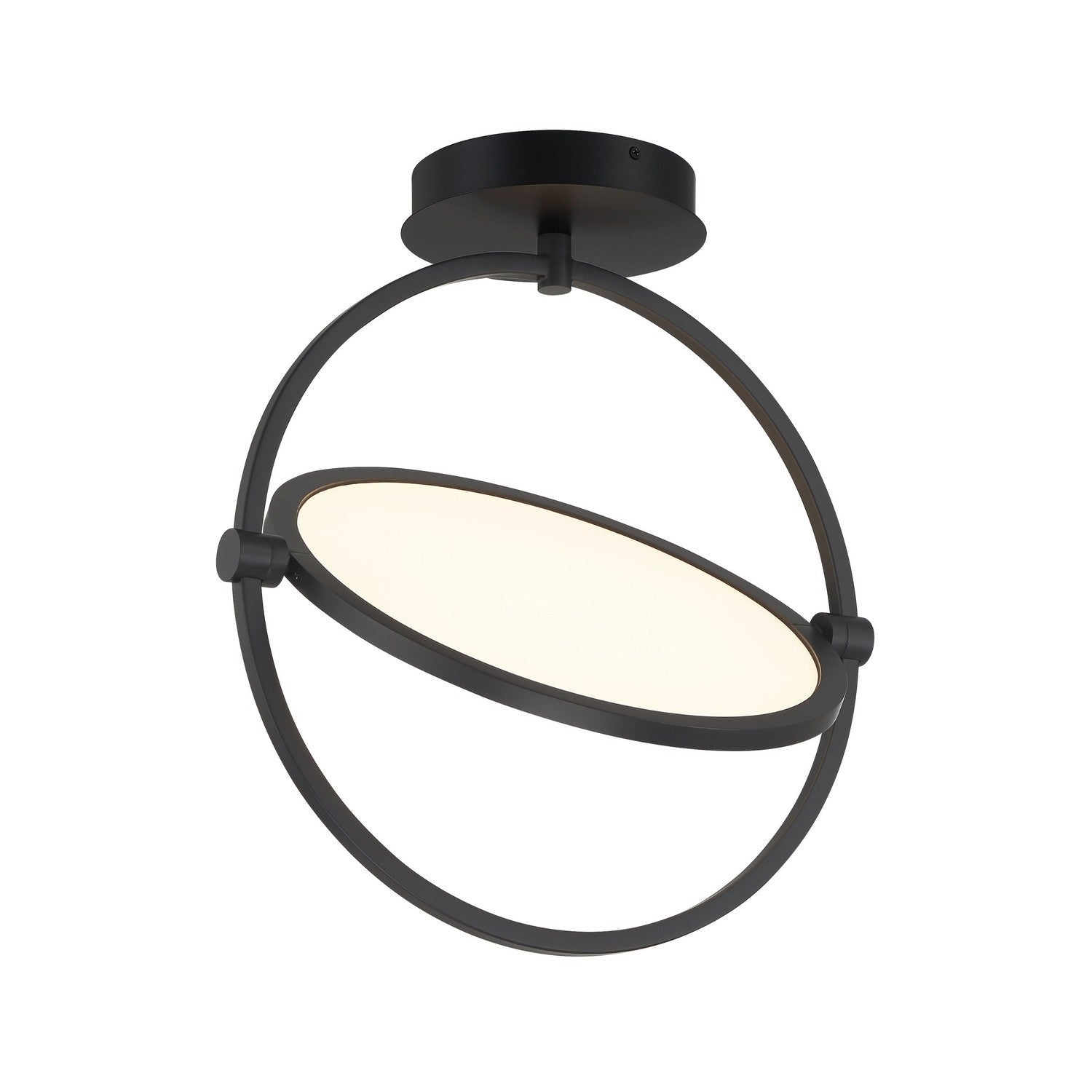 George Kovacs - P5545-66A-L - LED Semi Flush Mount - Studio 23 - Coal
