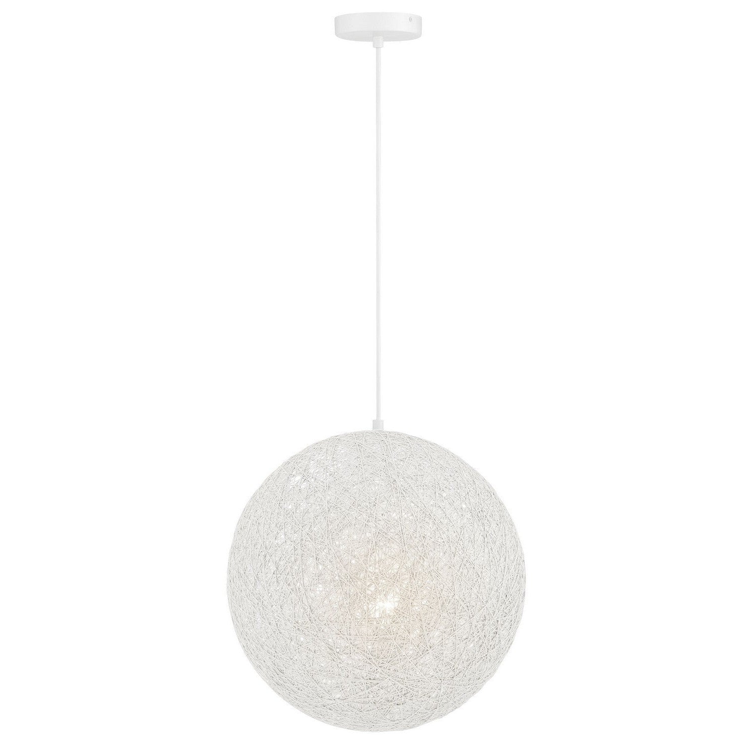 George Kovacs - P5570-44B - One Light Pendant - Entwined - Matte White