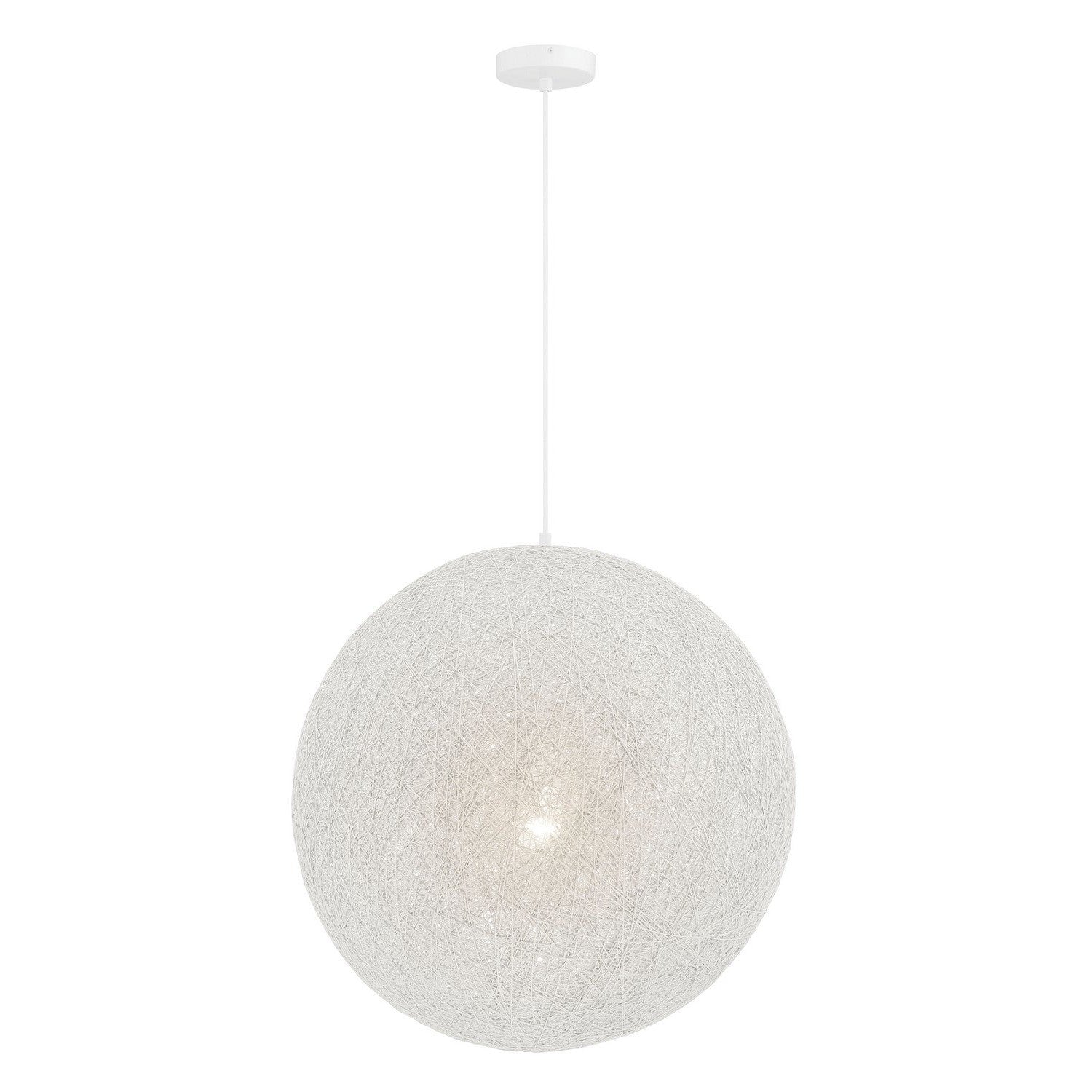 George Kovacs - P5571-44B - One Light Pendant - Entwined - Matte White