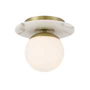Minka-Lavery - 1205-695 - One Light Semi Flush Mount - Orban - Soft Brass