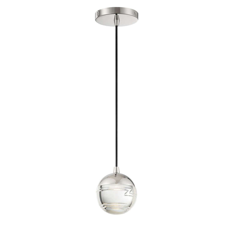 George Kovacs - P5591-613-L - LED Mini Pendant - Hail - Polished Nickel