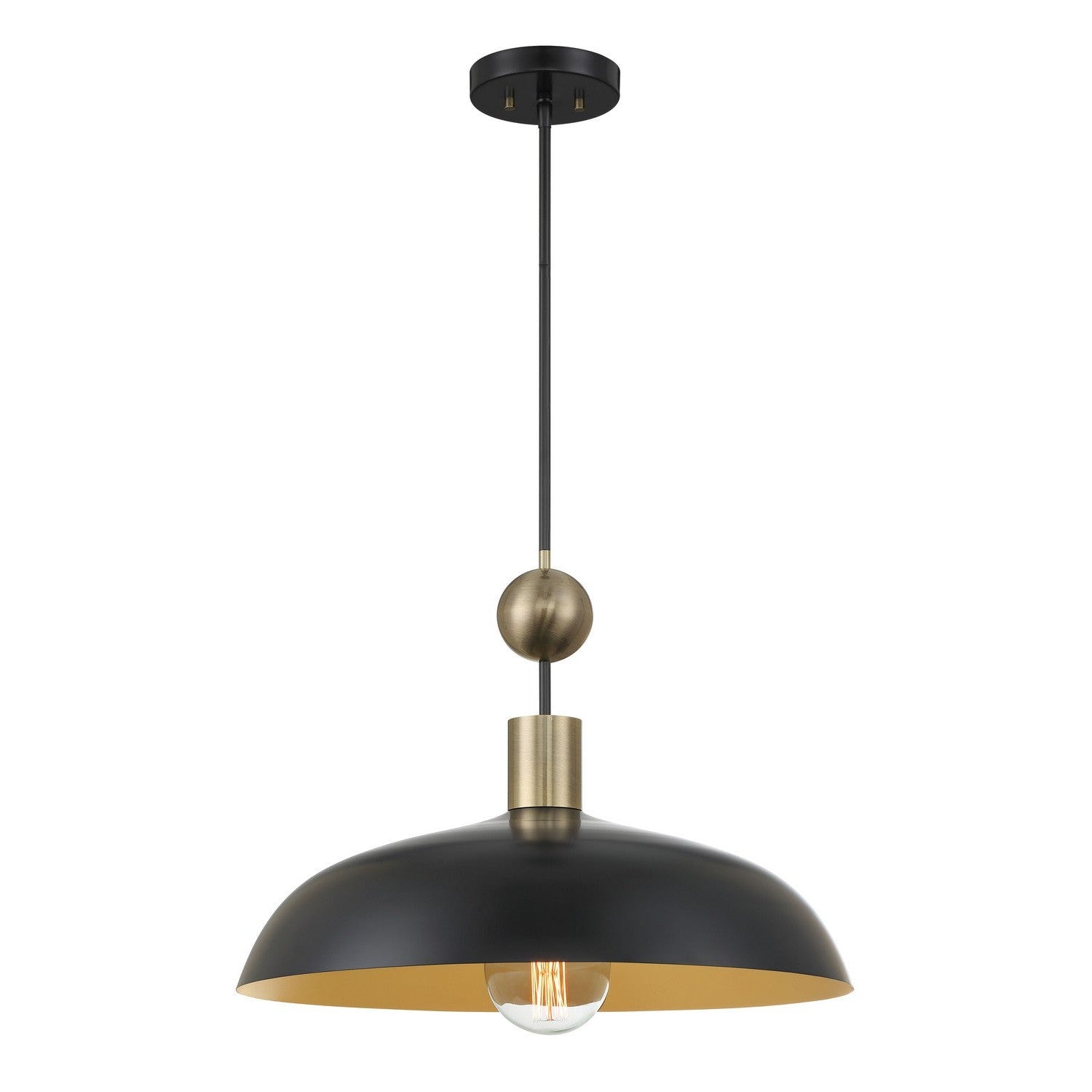 Minka-Lavery - 1996-862 - One Light Pendant - Biloxi - Coal And Weathered Antique Bra
