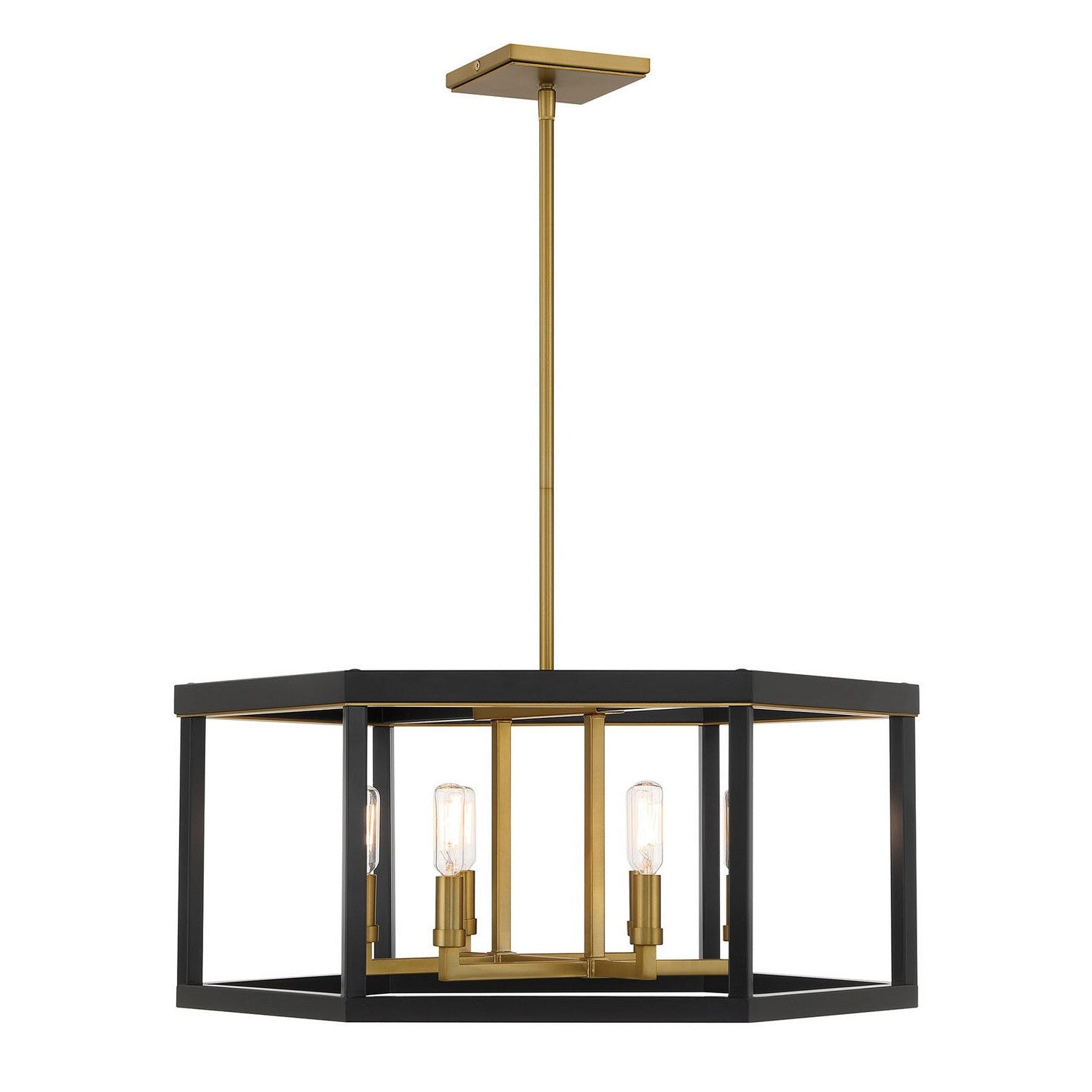 Minka-Lavery - 2116-726 - Six Light Pendant - Union Estates - Coal And Soft Brass