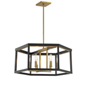 Minka-Lavery - 2116-726 - Six Light Pendant - Union Estates - Coal And Soft Brass