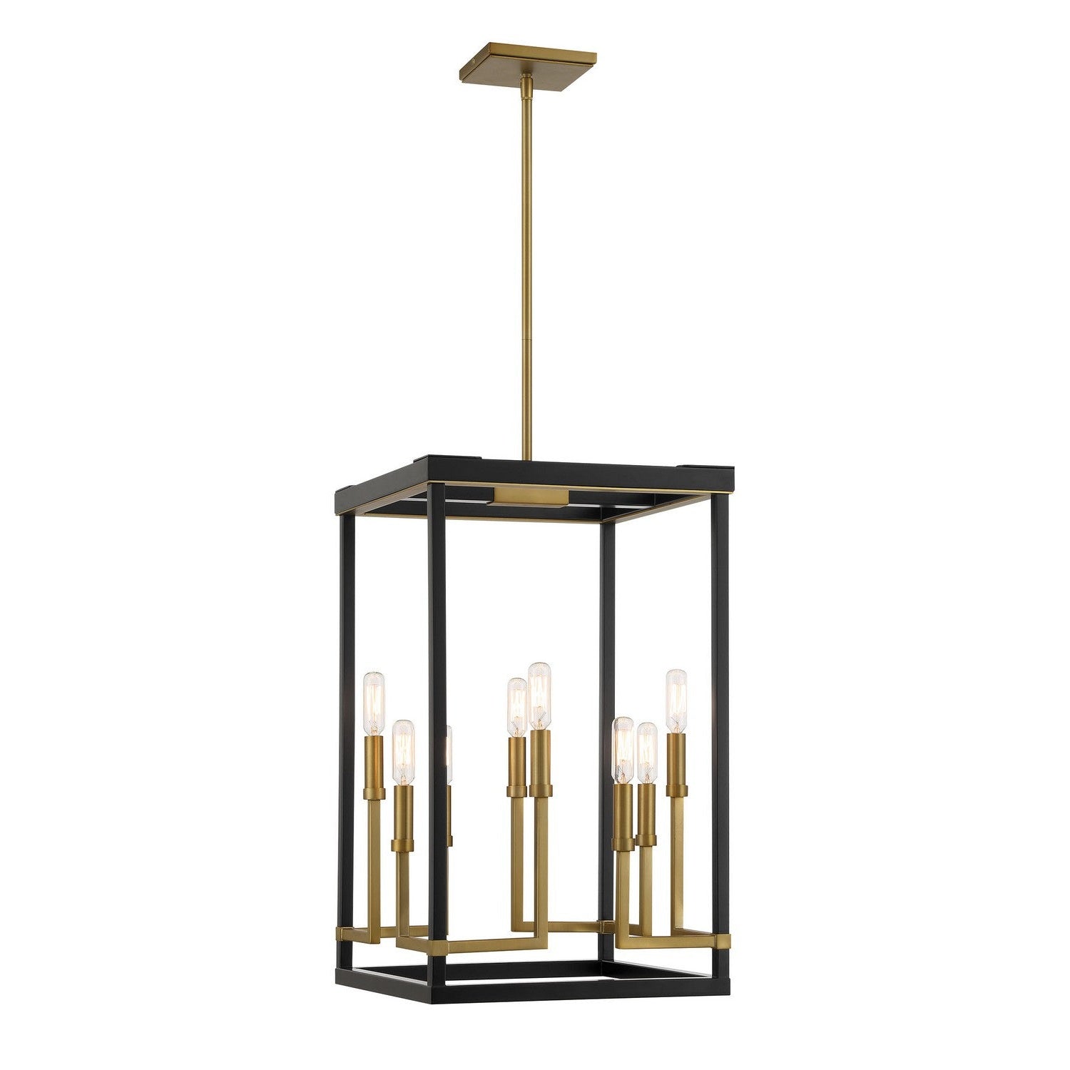 Minka-Lavery - 2119-726 - Eight Light Pendant - Union Estates - Coal And Soft Brass