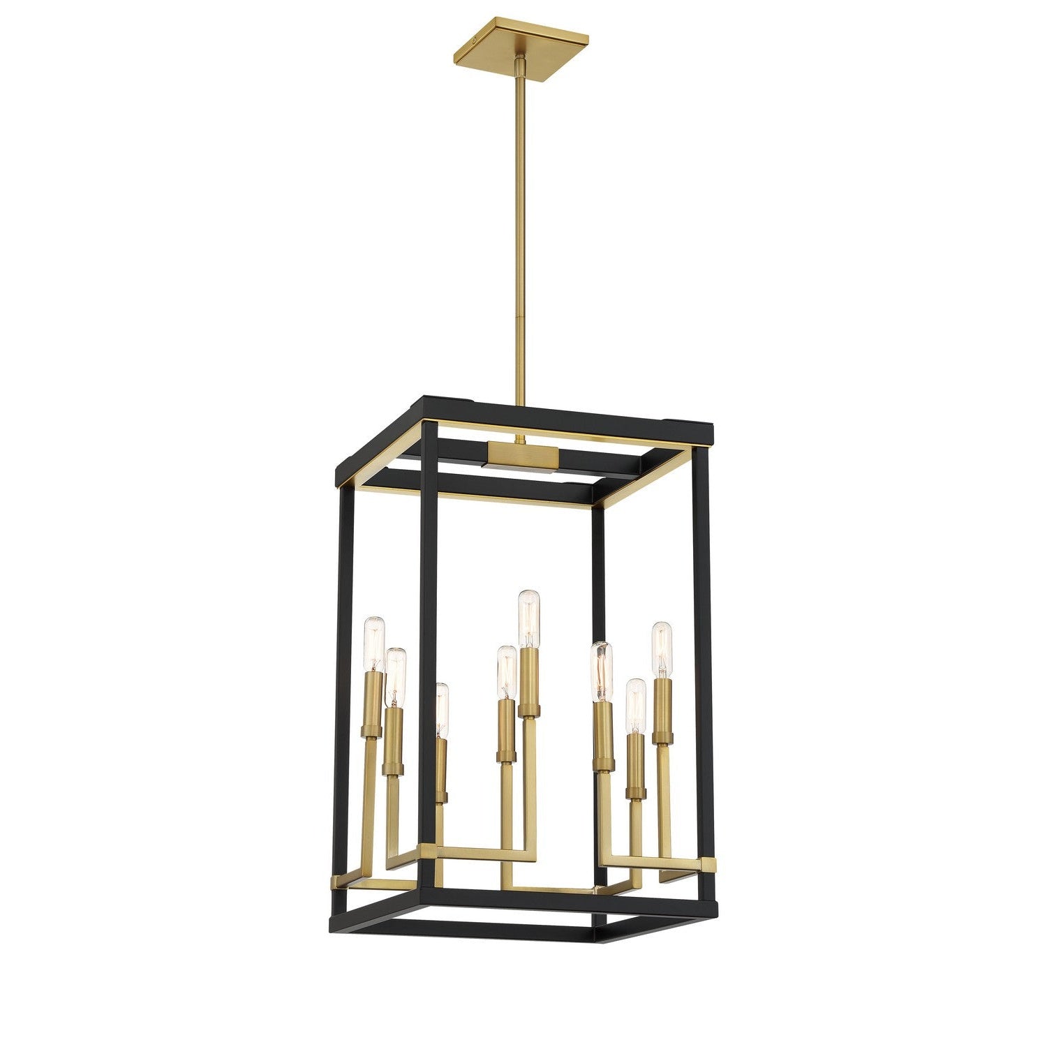 Minka-Lavery - 2119-726 - Eight Light Pendant - Union Estates - Coal And Soft Brass