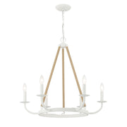 Minka-Lavery - 2126-655 - Six Light Chandelier - Lanton - Sand White