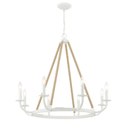 Minka-Lavery - 2128-655 - Eight Light Chandelier - Lanton - Sand White