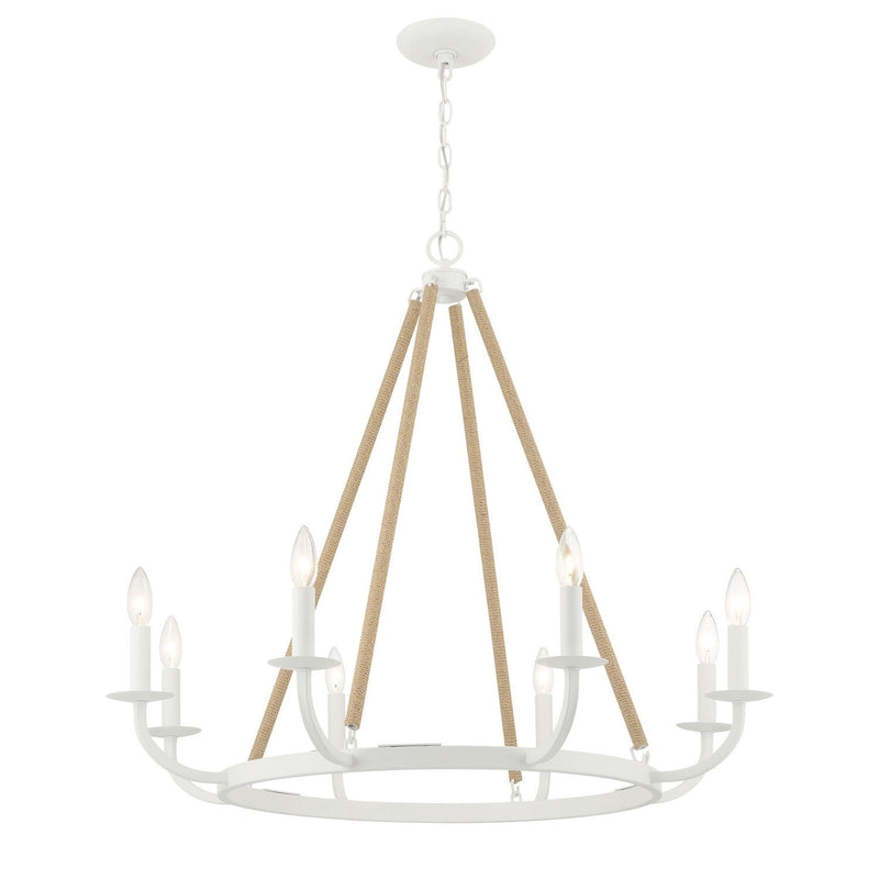 Minka-Lavery - 2128-655 - Eight Light Chandelier - Lanton - Sand White