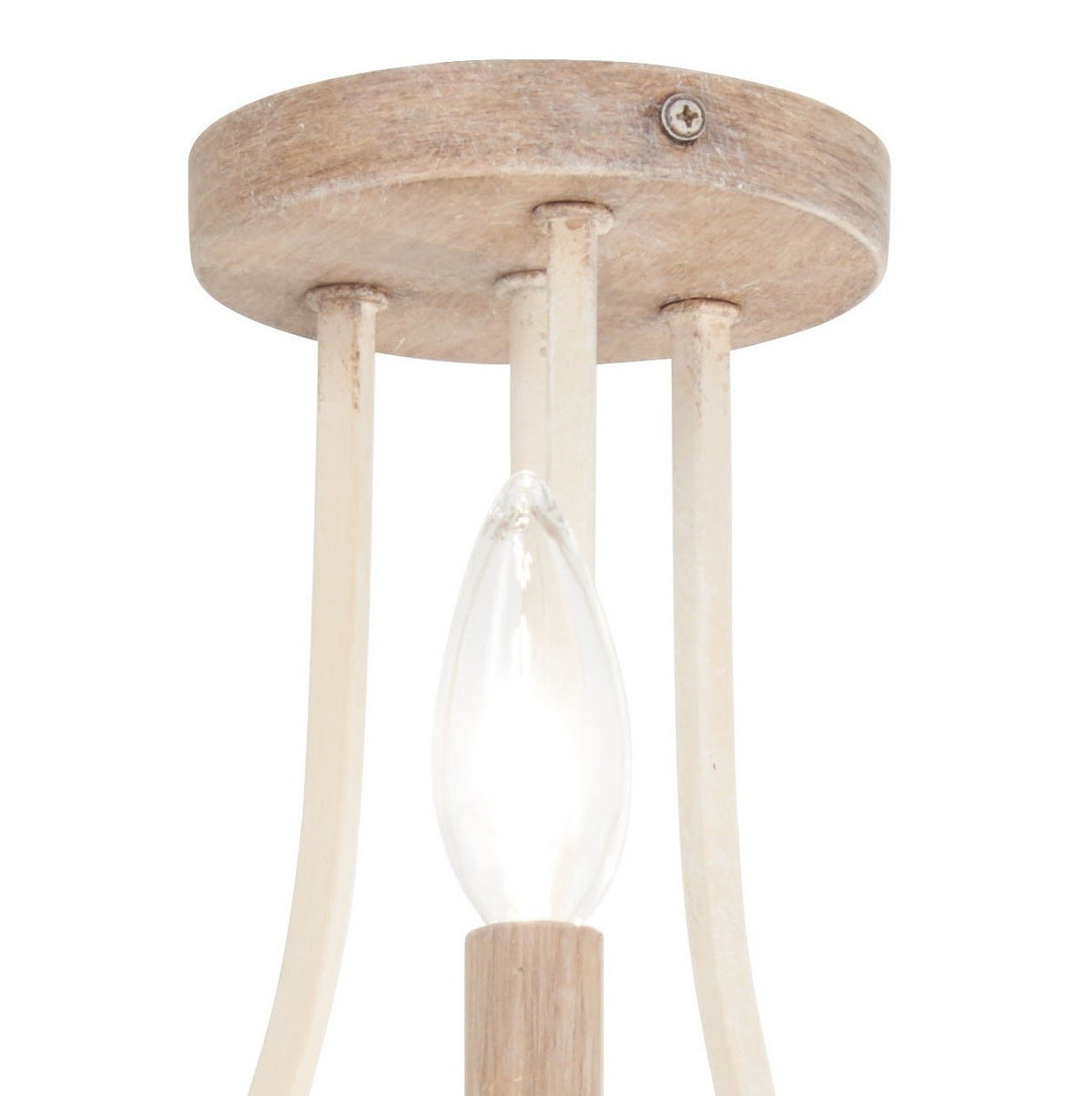 Minka-Lavery - 2662-717 - Three Light Semi Flush Mount - Colonial Charm - White Wash & Sun Dried Clay