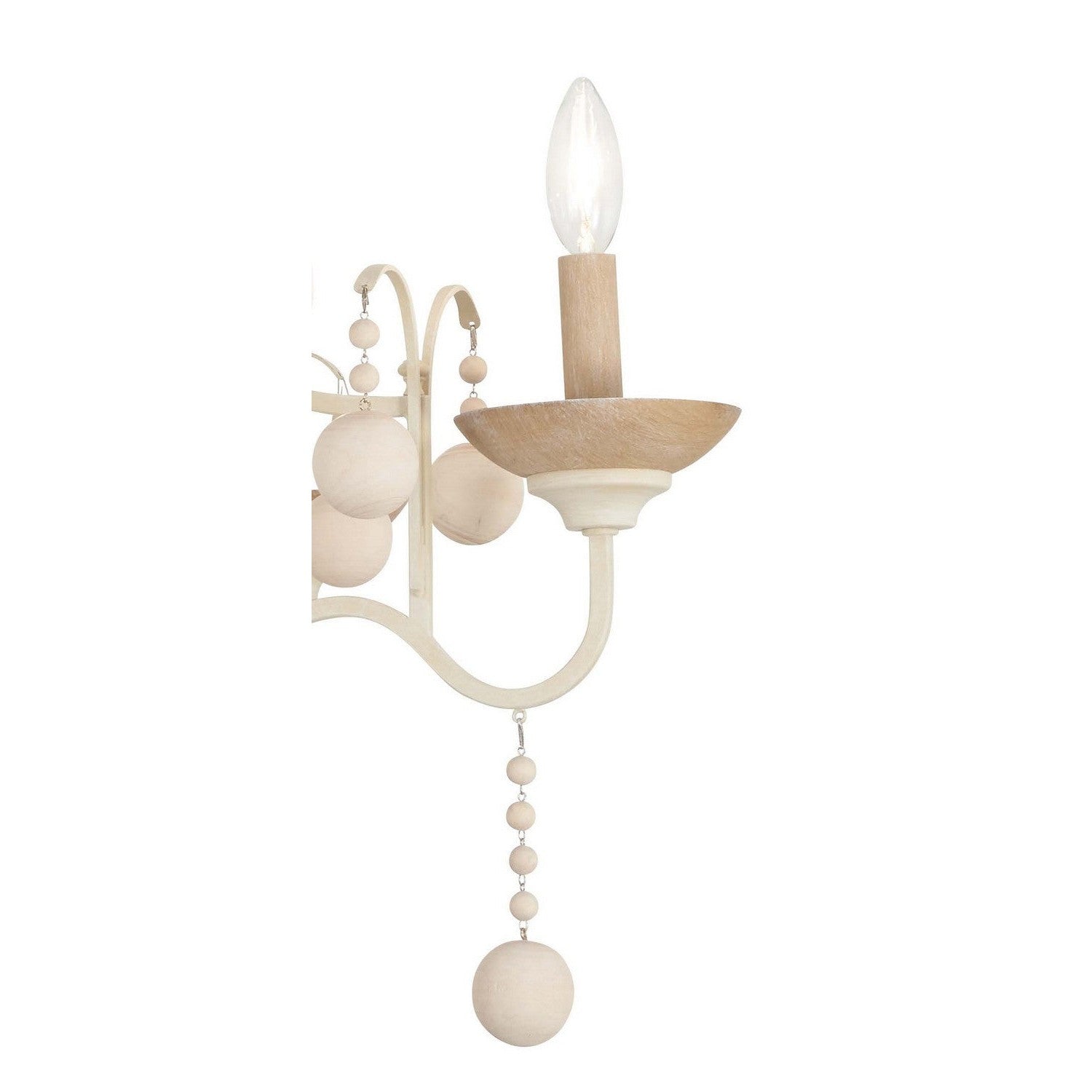 Minka-Lavery - 2665-717 - Five Light Chandelier - Colonial Charm - White Wash & Sun Dried Clay
