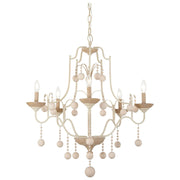 Minka-Lavery - 2665-717 - Five Light Chandelier - Colonial Charm - White Wash & Sun Dried Clay