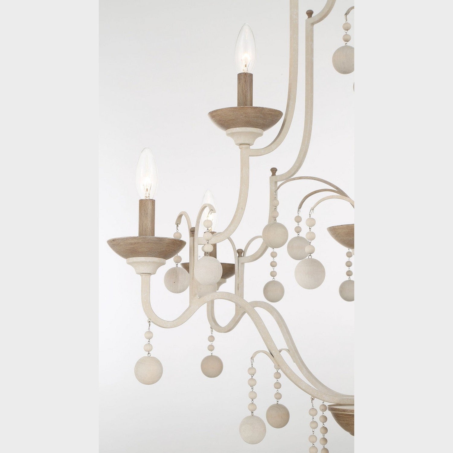Minka-Lavery - 2669-717 - Nine Light Chandelier - Colonial Charm - White Wash & Sun Dried Clay