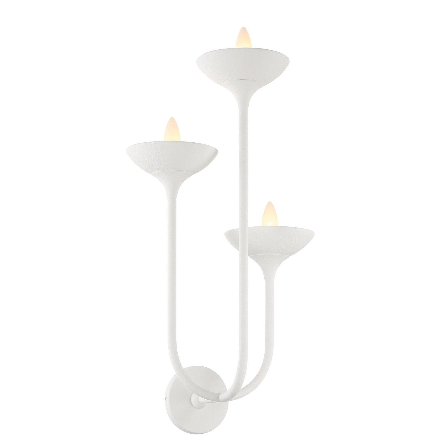 Minka-Lavery - 4713-892 - Three Light Wall Sconce - Ryton - Plaster White
