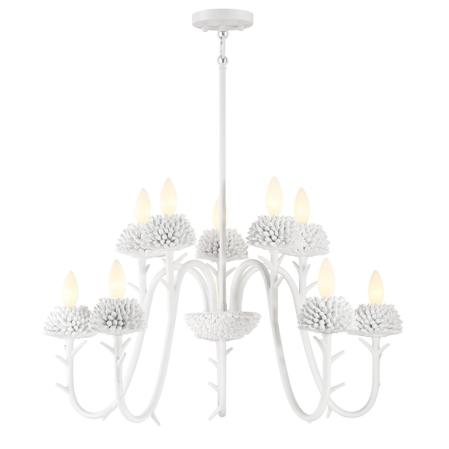 Minka-Lavery - 5907-655 - Ten Light Chandelier - North Fork - Sand White