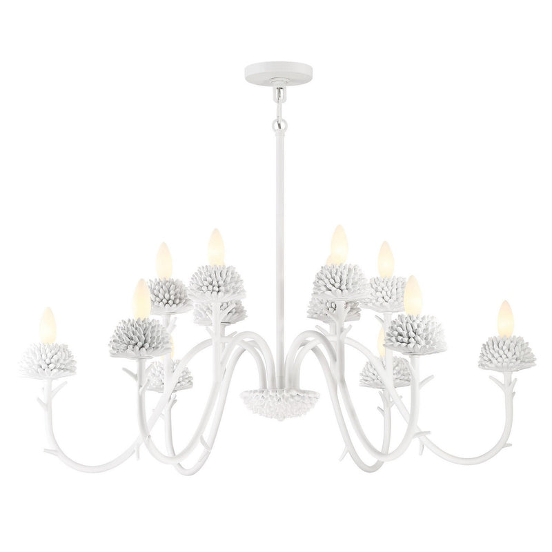 Minka-Lavery - 5908-655 - 12 Light Chandelier - North Fork - Sand White